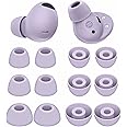 6 Pairs Galaxy Buds 2 Pro Ear Tips Buds Eartips, S/M/L Replacement Soft Silicone Rubber Flexible Gel Earbuds Earplug Fit in Case Accessories Compatible with Samsung Galaxy Buds 2 Pro - Bora Purple