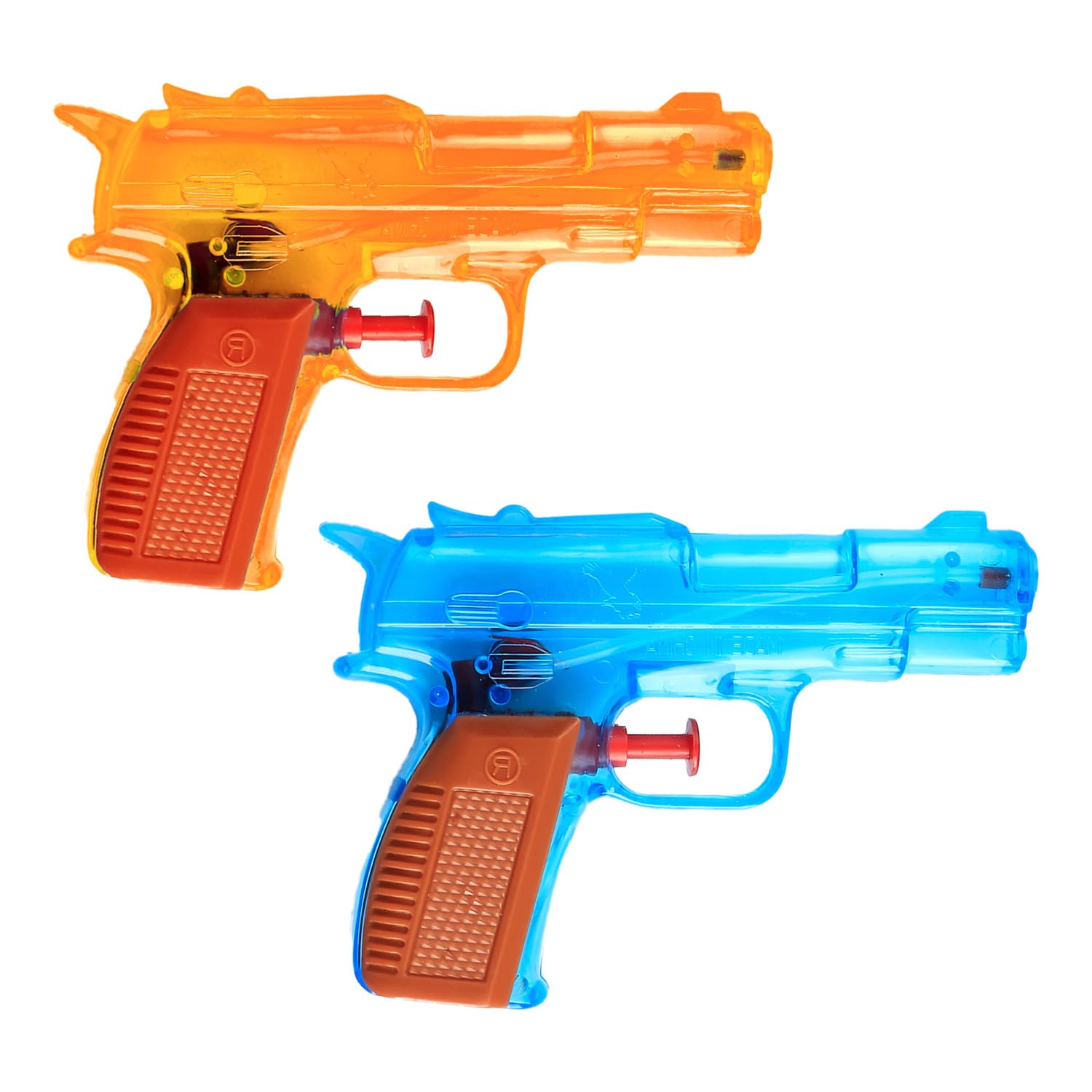 Hopzab 2 Pcs Water Guns, Bright Neon Water Pistols, Compact Squirt Toy for Kids, for Summer Pool, Beach Party, Bath-Time Fun, Outdoor Games, Party Favors for Boys and Girls