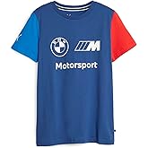 Puma Unisex BMW M Motorsports Kids Essentials Logo Tee, Pro Blue-M Color, Medium