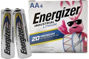 Energizer Ultimate Lithium Industrial AA Batteries, Pack of 4, LN91