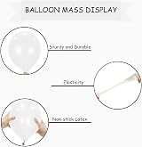 SHATCHI White Balloons 10 Pack 12 Inch Biodegradable Latex Helium Party Decor view 7
