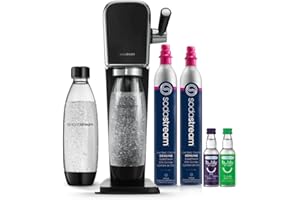 SodaStream Art Sparkling Water Maker Bundle, Black
