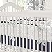 Carousel Designs Navy and Gray Woodland Crib Bumper