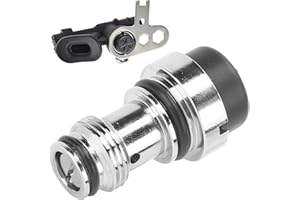 HERCHR BCD Power Inflator Adapter, Chrome Plated Brass Core Diving Exhaust Valve Nipple Replacement Scuba Diving Replacement for BCD Power Inflator K Shaped Valve