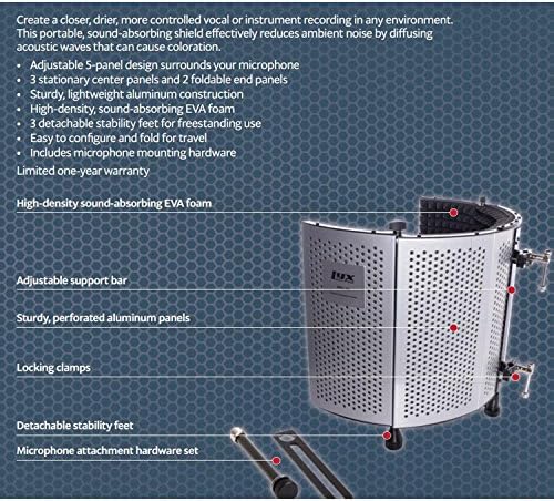Acoustic sound recording panel with microphone for noise absorption, priced at $99.99.