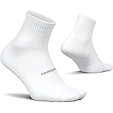 Feetures High Performance Max Cushion Quarter Tall Sock for Women & Men - Moisture-Wicking Athletic Socks