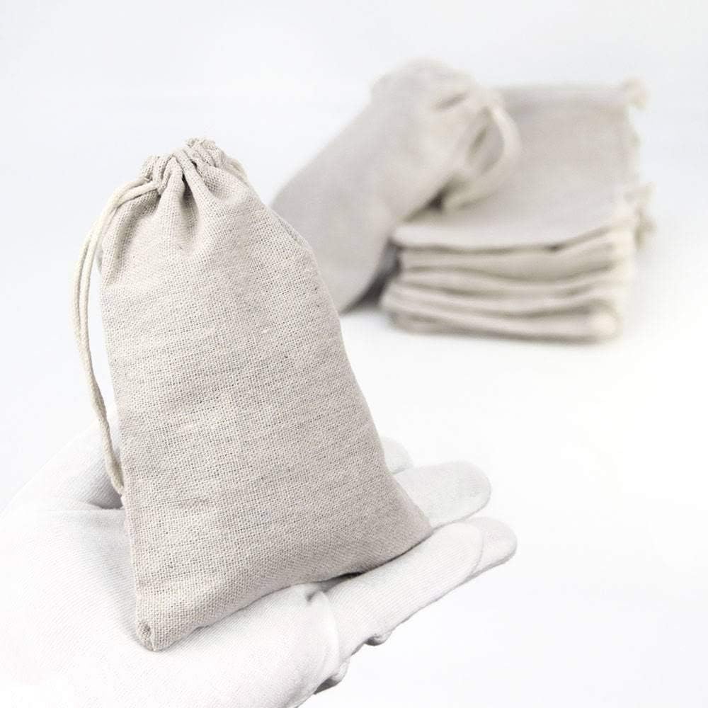 RUBY- 50 Bolsa de Lino Bolsas para el Bricolaje para popurrí