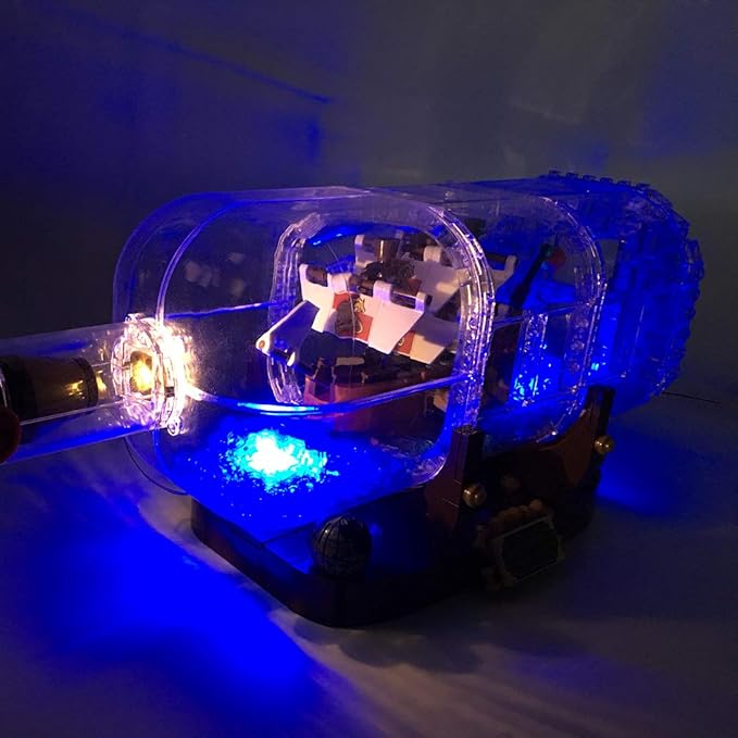 Nurich Licht Set Für Lego 21313 Schiff In Der Flasche Usb
