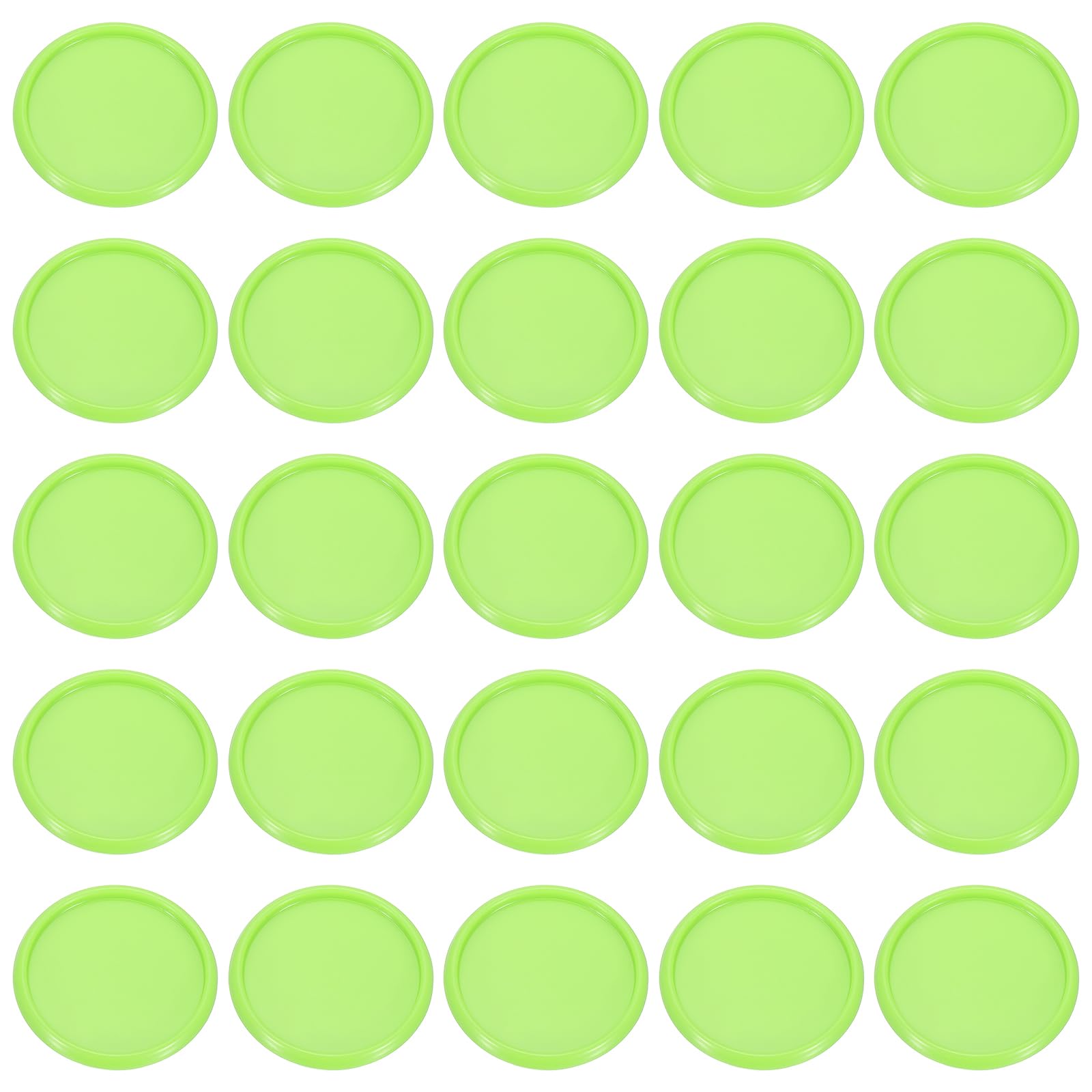 PATIKIL 35mm 1-1/2" Green Plastic Round Book Binding Discs, 55 Pcs Discbound Expansion Discs Plating Round Binder Rings for DIY Notebook Planner