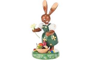Alexander Taron 224-569 Dregeno Easter Figure-Rabbit Gardener-4" H x 2.25" W x 1.5" D, Brown