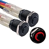 DMWD 2PCS 12mm Raised Head Metal Waterproof