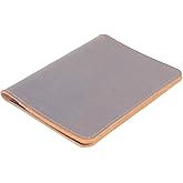 YIYUS Compatible with Rocketbook Mini Genuine Leather Field Notes Cover Handmade Distressed Genuine Leather Journal Notebook Cover for Moleskine Cahier Field Note, Notebooks 3.5" x 5.5" Brown