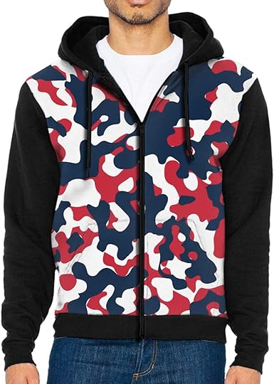 blue camo hoodie mens