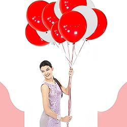 Red Balloons 18 Inch 12 Pack Large Latex Party