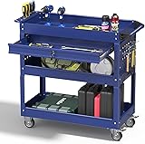 Pelnuies 3 Tray Rolling Tool Cart, 400 LBS Capacity
