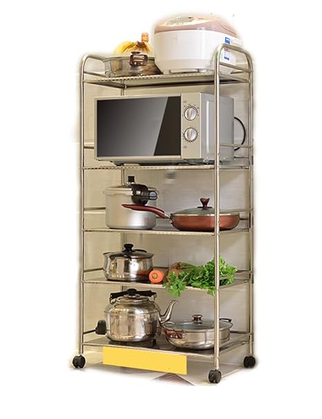 Cylficl - Estante de Cocina de 5 Capas de Acero Inoxidable para ...
