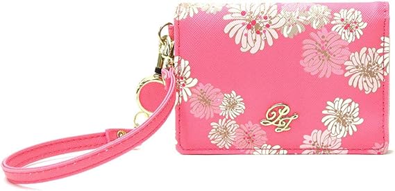 Amazon Co Jp ポール ジョーアクセソワ 2面パスケース クリザンテームプリント Pja W245 Vpk ビビッドピンク 服 ファッション小物