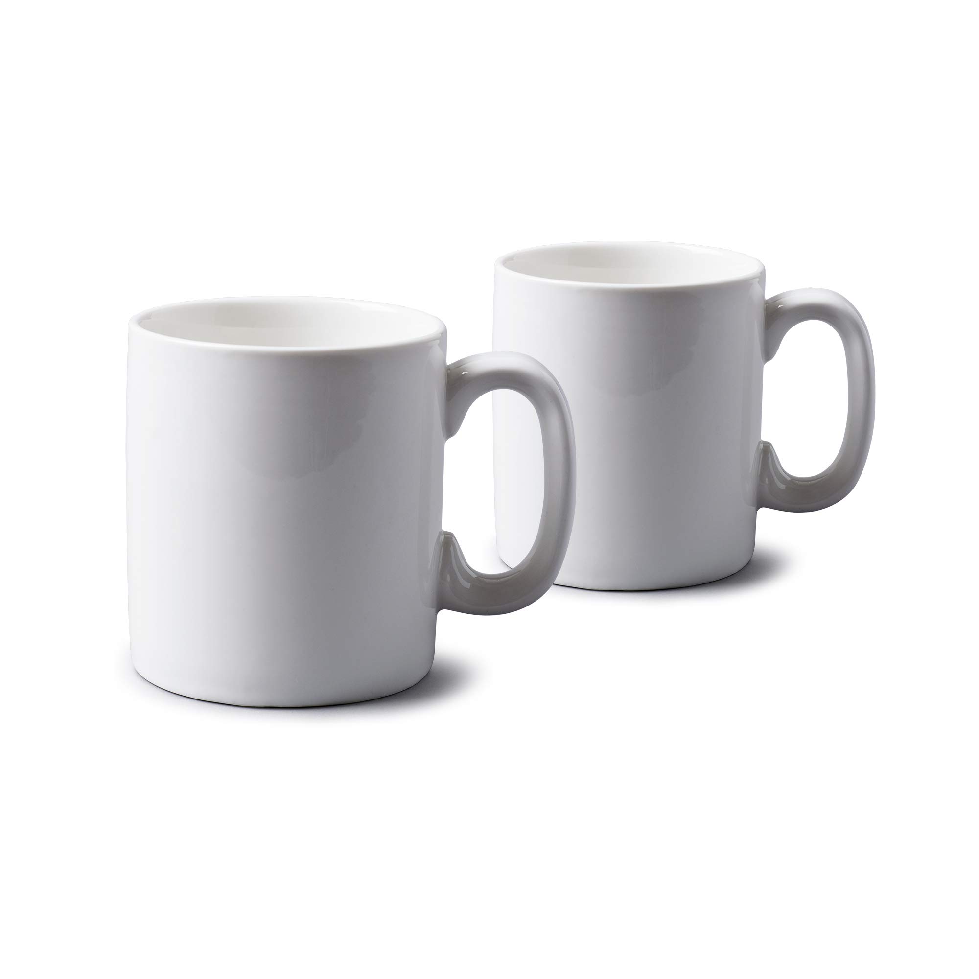 WM Bartleet & Sons 1750 TSET66 Set of 2 Traditional Porcelain Mug/Cup, 0.7pt/400ml – White