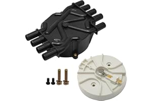 UOIENRT DR474 DR331 Ignition Distributor Set Replacement for Chevrolet GMC Cadillac Vortec V8, Brass Terminals Distributor Ca