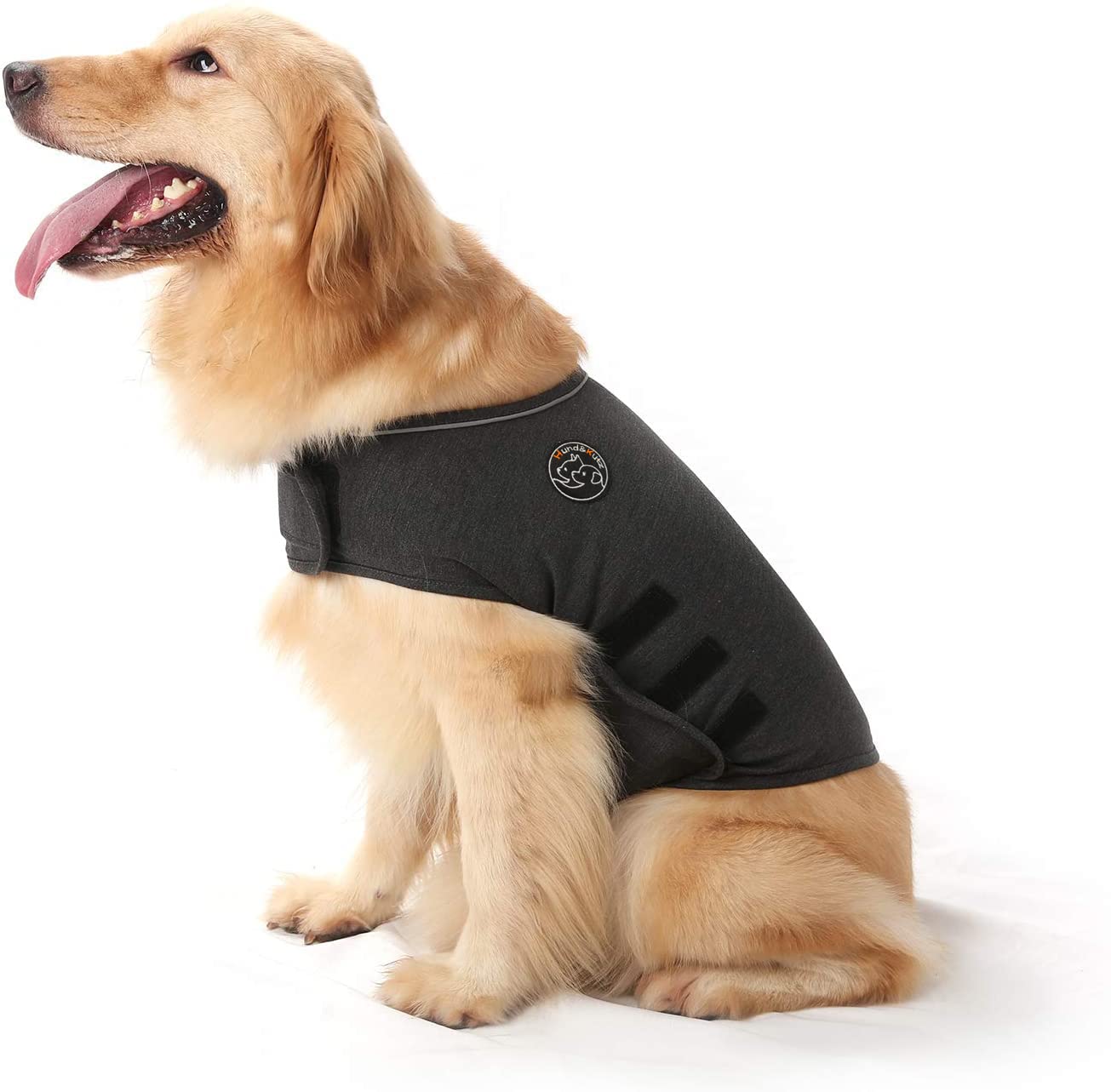 Dog Anxiety Relief Coat,Lightweight Wrap Anxiety Jacket Shirt for Anxious Pets Keep Calming Comfort(Grey,L)