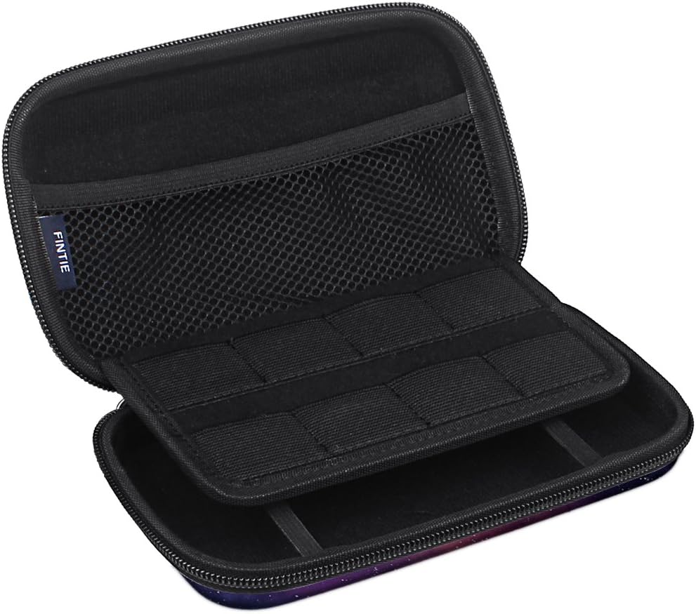 Fintie Carry Case for Nintendo 2DS XL/New 3DS XL LL, Protective Hard Shell Portable Travel Cover Pouch for New 3DS XL LL/New 2DS XL Console with Slots for Games & Inner Pocket (Galaxy): Video Games