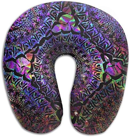 Memory Foam Neck Pillow Abstract Time Tunnel Comfy Soft U-Shape Travel Pillow Head Support For Travel Office Sleeping