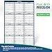 2018-2019 Academic Wall Calendar, Large Wall Calendar Erasable, 24 x 36 Inches, 2-Sided Reversible Vertical/Horizontal, Mounting Tape Included (Navy Blue)