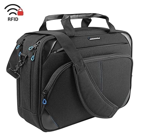 KROSER Laptop Tasche 15,6 Zoll Business Tasche Laptop Umhängetasche Wasserabweisend Schultertasche Durable Tablet Hülle mit R