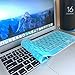 Valawy Silicone Ultrathin Keyboard Cover for MacBook Pro 13-Inch/15-Inch/17-Inch (with or without Retina Display), iMac and MacBook Air 13-Inch, Romantic Blue