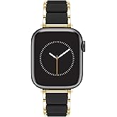 Anne Klein Silicone Fashion Bracelet for Apple Watch, Secure, Adjustable, Apple Watch Replacement Band, Fits Most Wrists