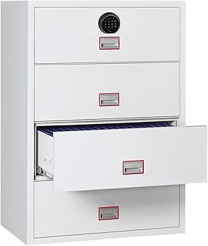 Phoenix World Class seitliche Fire Datei Aktenschrank mit Fingerprint