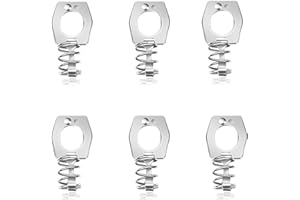 RVPNR 6 Pieces Water Heater Cam Lock, Metal Water Heater Door Latch, RV Camper Hot Water Heater Cover, Door Latch Fastener, Stainless.