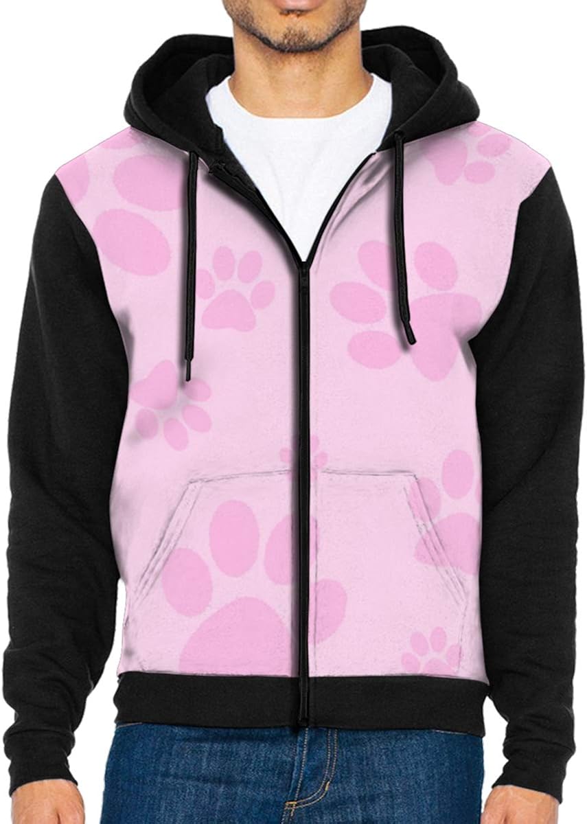 paw print zip up hoodie