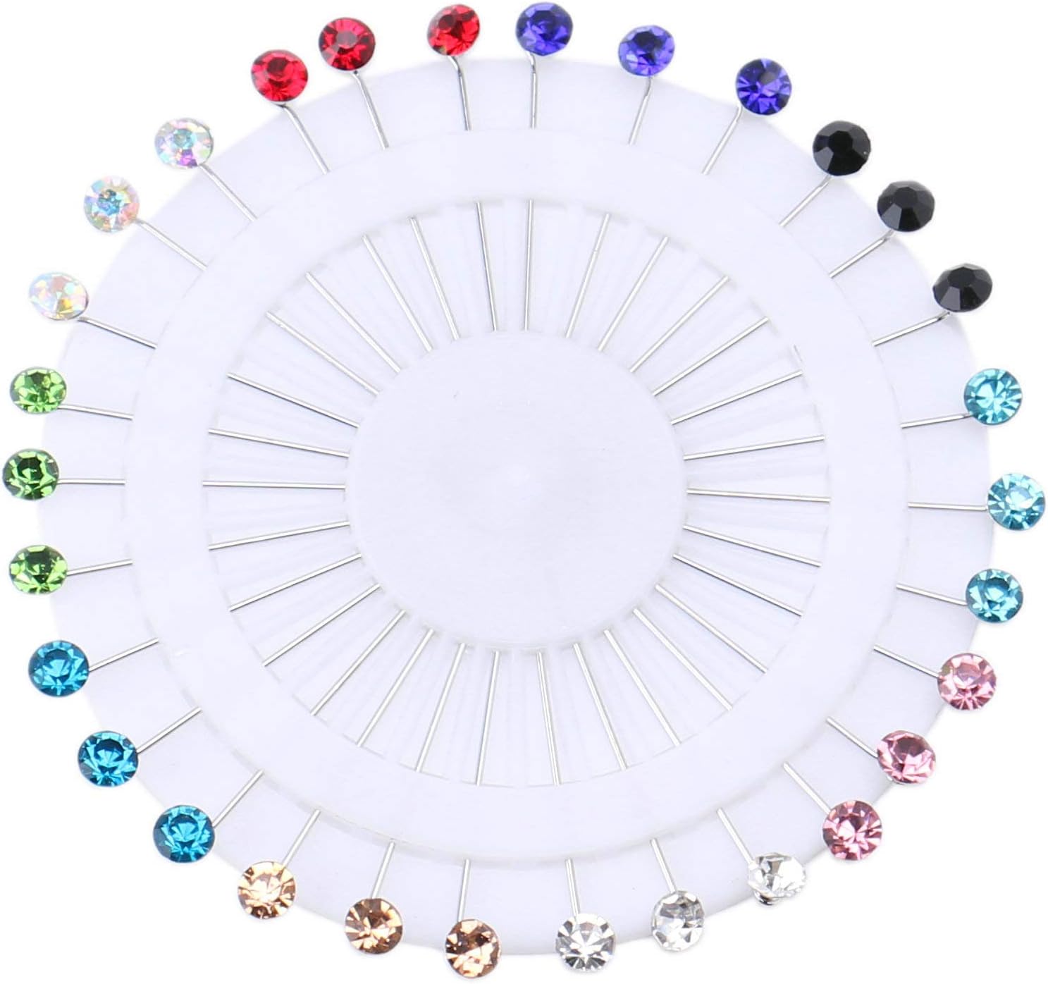 Ababalaya (Pack of 30 Women's Safety Pin Scarf Hijab Pin Brooch Straight Head Pins