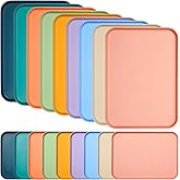 Skylety 18 Pack 12" x 9" Plastic Fast Food Trays Bulk Colorful Cafeteria Food Trays for Party Kitchen Hotel Restaurant, 9 Colors