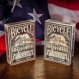 2 Decks Bicycle US Presidents Playing Cards Blue and Red