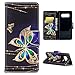 Galaxy Note 8 Case, Wallet Flip Folio Case Kickstand Card Slots Kawaii Colorful Painting Shiny PU Leather Wallet Shockproof Soft TPU Rubber Bumper Ultral Slim Wallet Cover for Samsung Galaxy Note 8