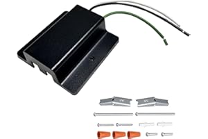 Bravsekai 1-Pack H Track Floating Canopy Connector, H Track Lighting Rails Accessories, Suitable for H Type Single Circuit 3-Wire-1 Rails, Energize The Rails, Black