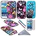 S3 Case, Wisdompro® 3 Pack Bundle of Color and Graphic Soft TPU Gel Protective Case Covers for Samsung Galaxy S III / S3 (Jellyfish Butterfly Pattern)