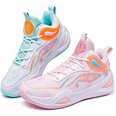 KIUSMETY Womens Mens Basketball Shoes High Top Fashion Volleyball Sneakers Breathable Lace Up Non Slip Sport Outdoor Shoe for Unisex
