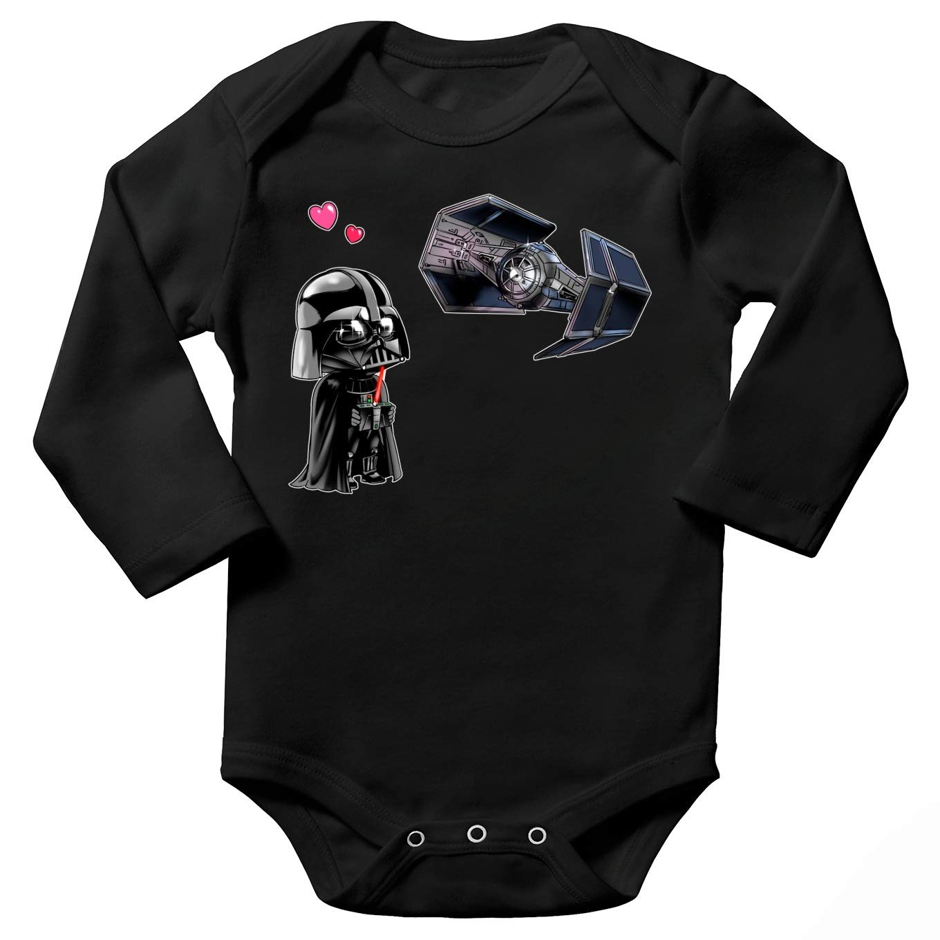Drone Mania Le Cadeau Danniversaire De Darky Parodie Star Wars Body Bebe Manches Longues Noir Star Wars Parodique Caricature Sd Dark Vador Et Son Mini Drone Tie Fighter Bodys Et Combinaisons Bodys