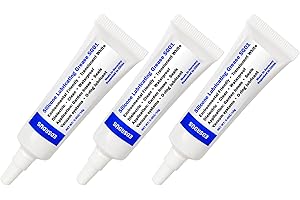 EDSRDUS SG01 Silicone High-Dielectric Grease for Electrical Connectors Valve Waterproof Insulation O-Ring Lubricant 0.35OZ(10g) x3 Pack