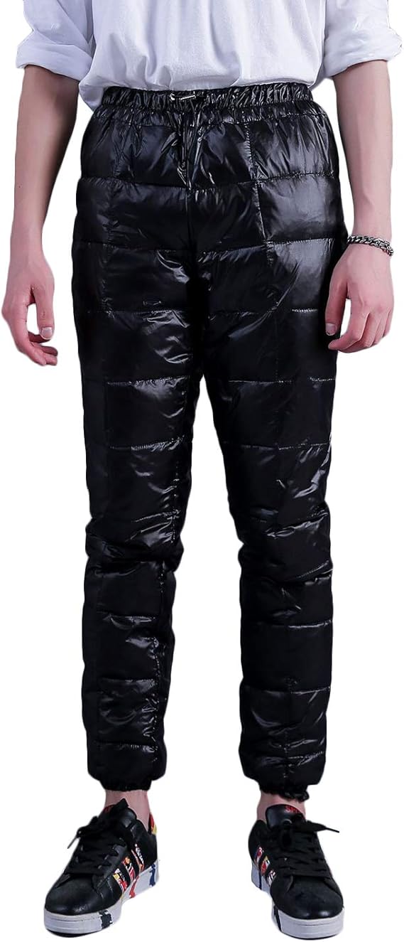 HaoMay Men's Warm Lightweight Down Compressor Snow Winter Pants