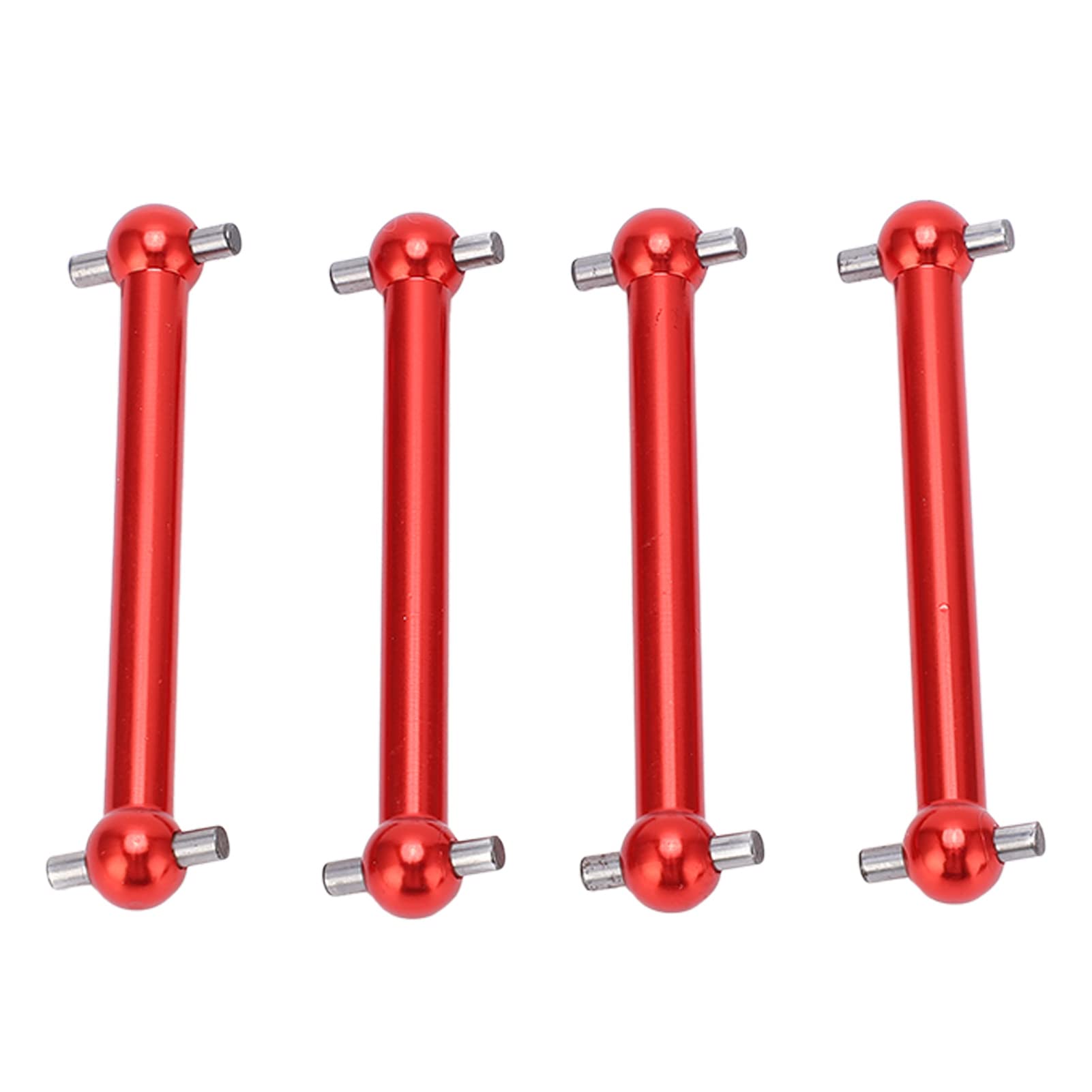4Pcs RC Front Rear Drive Shaft Aluminum Alloy RC Dog Bone Drive Shaft Compatible with TT02B 1/10 RC Car (Red) Model Car Accessories Model Car Accessories