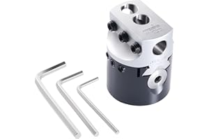 Accusize Industrial Tools 2'' Boring Head, 1/2'' Hole, 5/8'' Off Set, 7/8-20'' Thread Mount, 0350-0002