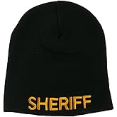 e4Hats.com Sheriff Military Embroidered Beanie
