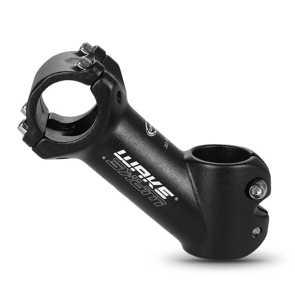 Lixada Bike Stem Clamp Aluminum Alloy MTB Handlebar Mountain Bike Stem Cycling Road 31.8MM (Angle: ± 45 °& Central Distance:90 mm)