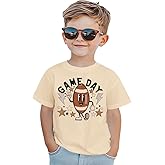AG AGUU Football Shirts for Toddler Boys Girls Cute Game Day Print T-Shirt Ballgame Outfit Sports Tee Football Fans Gift Tops