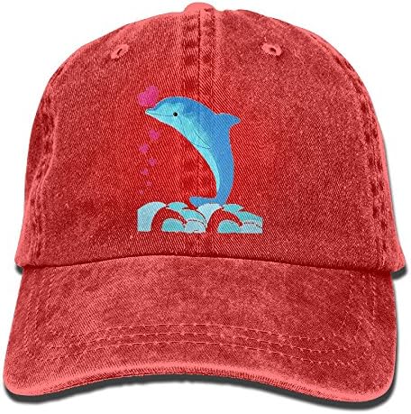 Dolphin Love Baseball Hat Men And Women Summer Sun Hat Travel Sunscreen Cap Fishing Outdoors