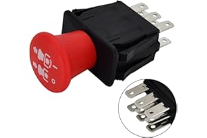 Manioiity PTO Switch 8 Terminals 10 A Compatible with Dixie Chopper 4174684 500016 Jacobsen Bobcat 2721505 430-528 Blade Clutch PTO Switch Compatible with Rotary 110-9657A MTD 725-07534 Delta 6204-322